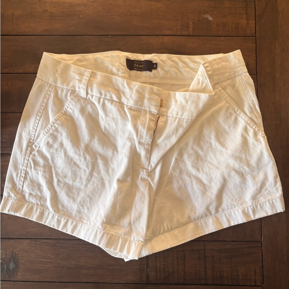 J. Crew Classic White Chinos